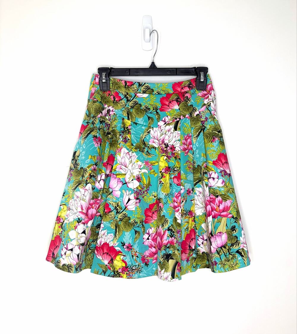 Poem by Oliver Bonas Floral Skirt UK 8/US 4 Garden Tea Party Feminine Chic